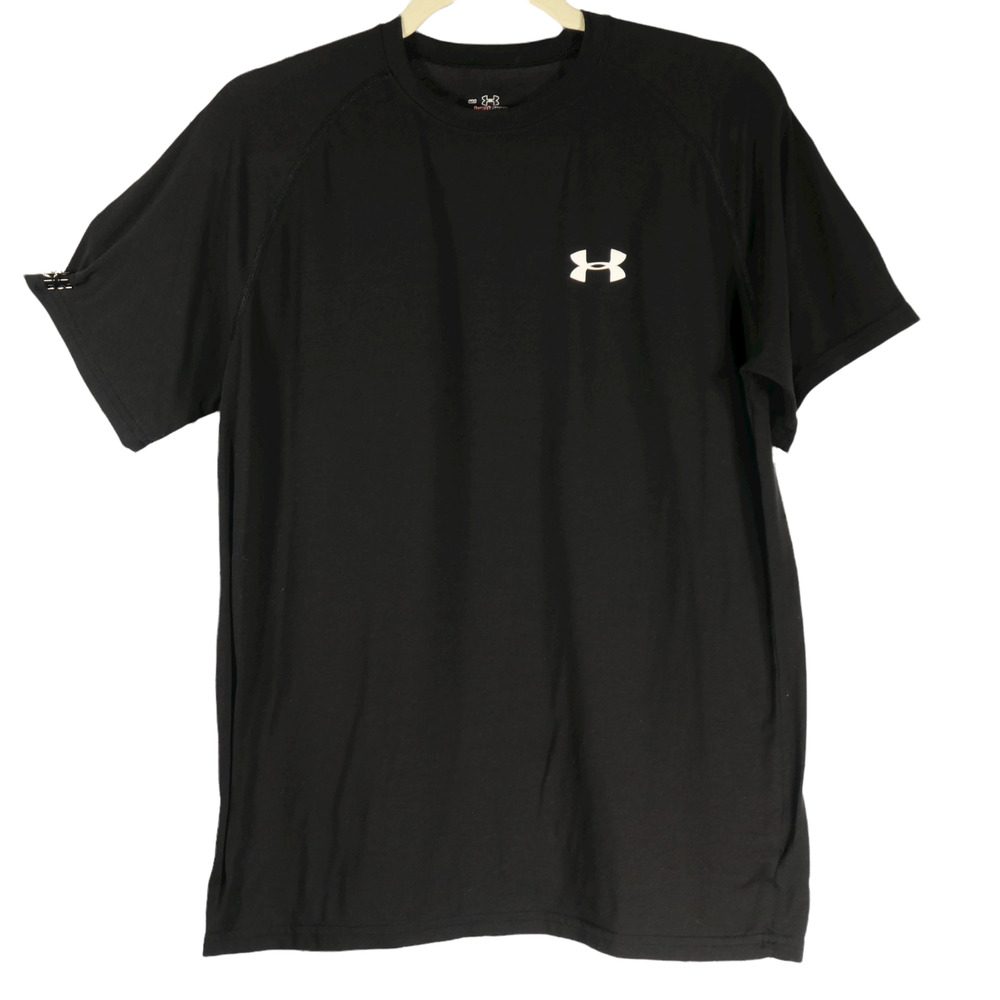 Under Armour Mens Heat Gear Performance Shirt Size Small Logo Active Gym